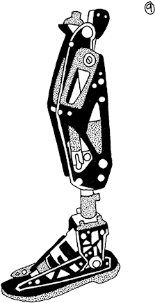 Prosthetics Extra Josh Parkin9 Moto Knee - Prosthetic Leg Drawing (900x600), Png Download