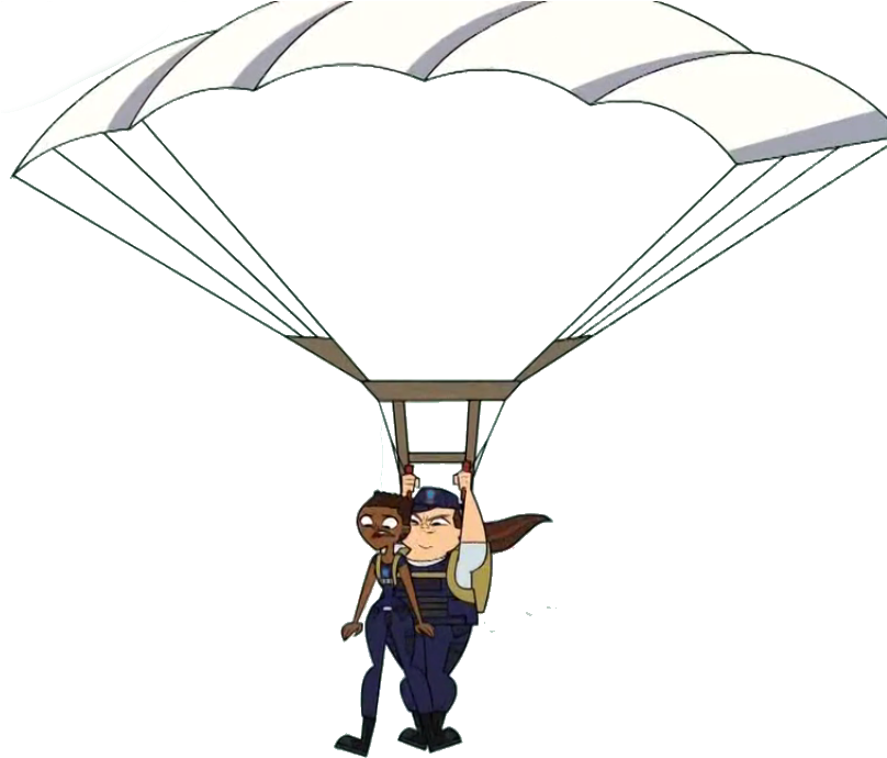 Parachute Cadets - Total Drama Parachute (807x709), Png Download