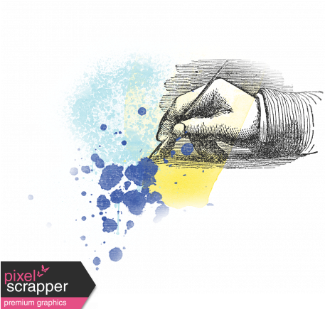 Strength Drawing Watercolor Graphic Black And White - Sketch (456x456), Png Download