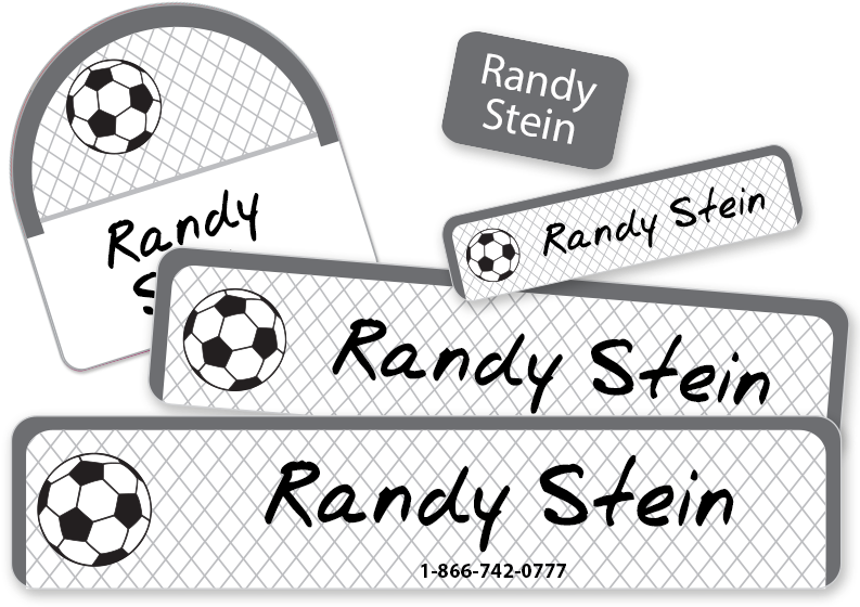 Soccer Net And Ball Camp Labels - Cloth House (800x800), Png Download