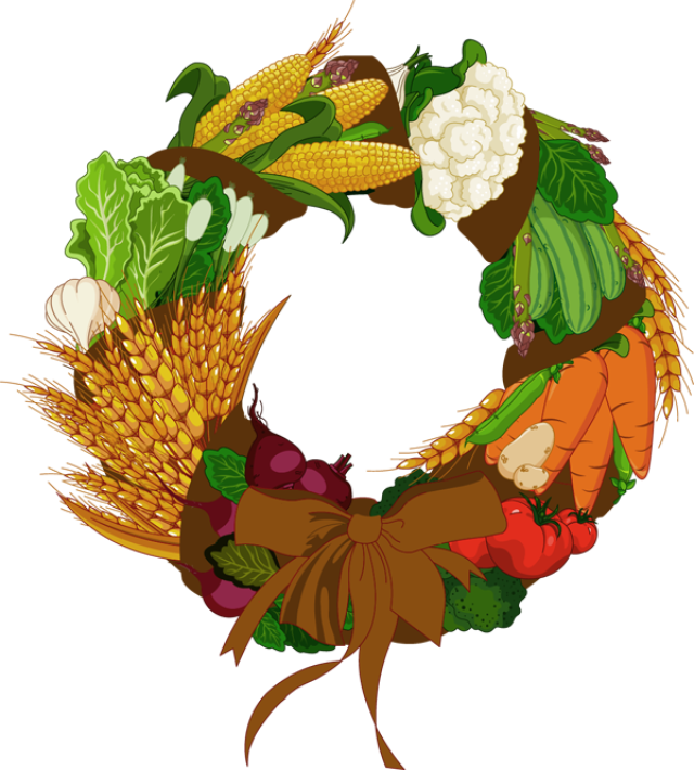 Picture Freeuse Corn Stalks Clipart - Happy Thanksgiving 6a Bag (640x710), Png Download