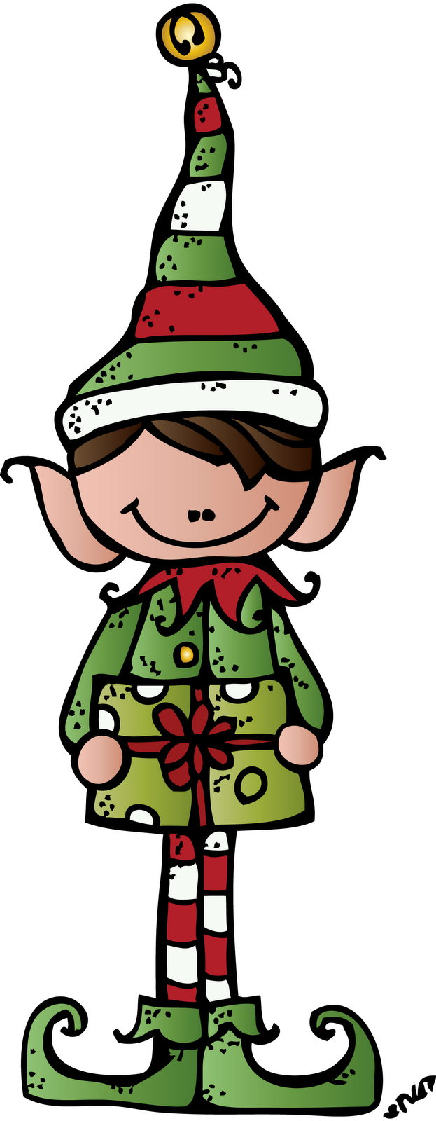 Elf On The Shelf Unit Posted Can T Wait - Dj Inkers Clip Art Christmas (623x1600), Png Download
