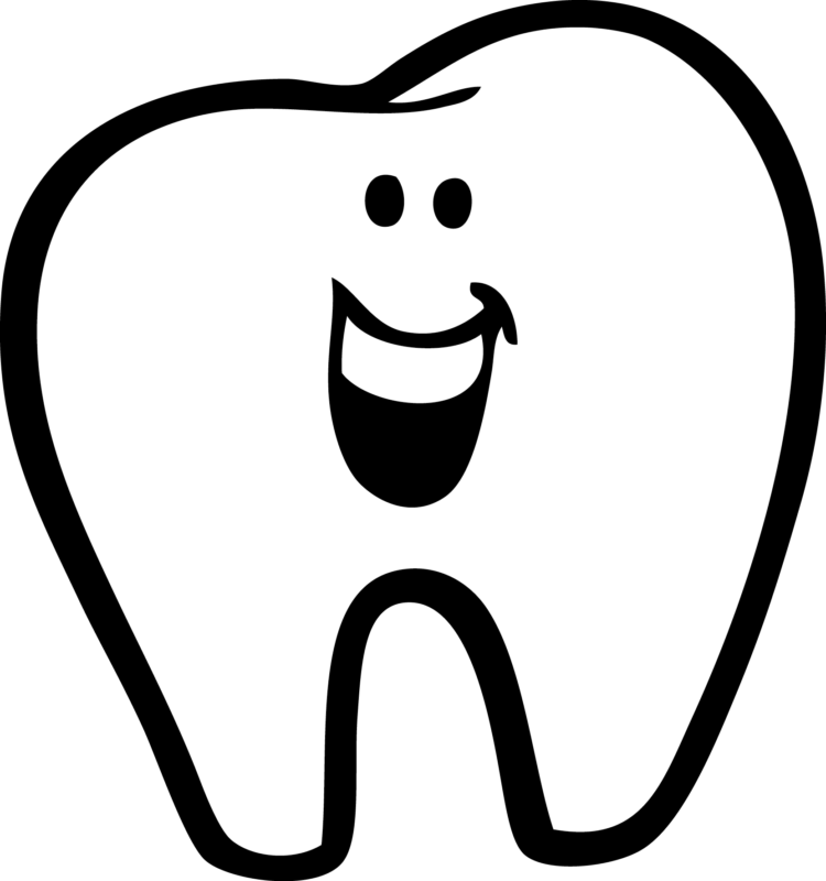 Free Tooth Clipart Black And White Images【2018】 Vector - Tooth Drawing (750x800), Png Download