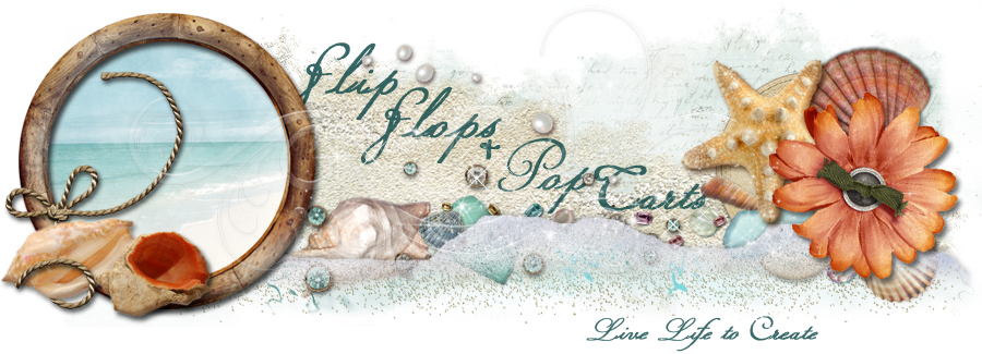 Flip Flops & Pop Tarts - Template (900x325), Png Download