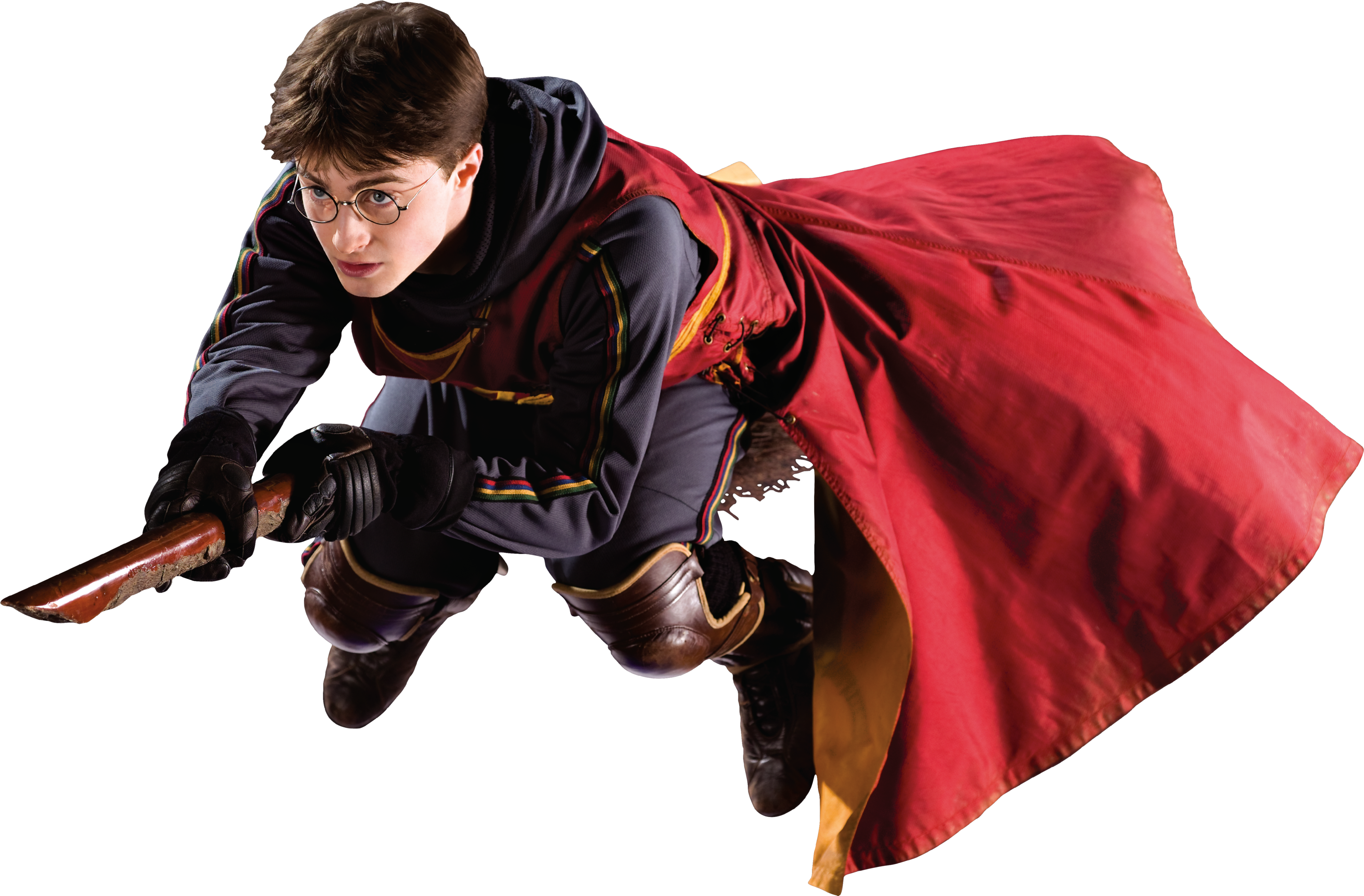 Harry Potter Png Download Image - Harry Potter On Firebolt (2848x1932), Png Download