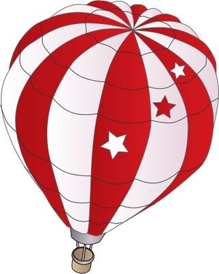 Recreation Vector Illustration Symbol Svg - Hot Air Balloon Drawing (320x400), Png Download
