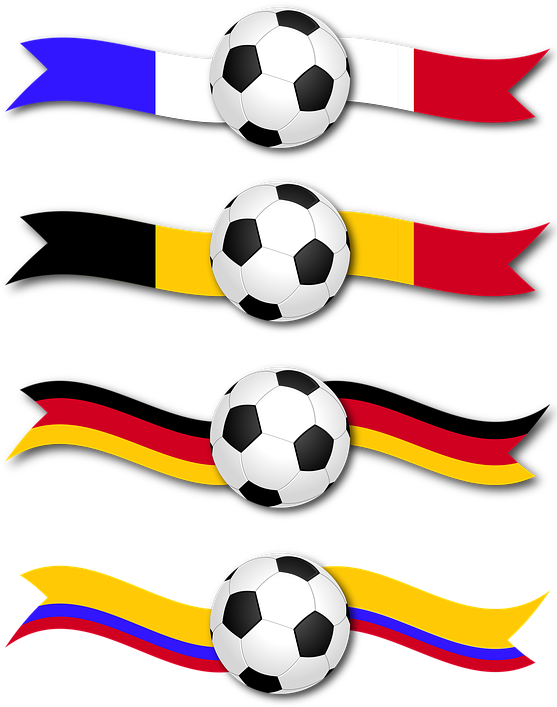 Banner, Soccer, Football, Ribbon, Country, France - Football Ball (556x720), Png Download