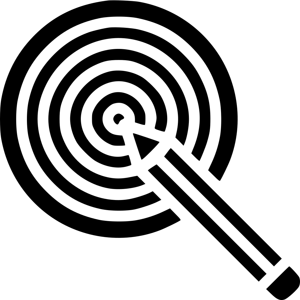 Pencil Dart Board Idea Goal Target Bullseye Comments - Bullseye (980x981), Png Download