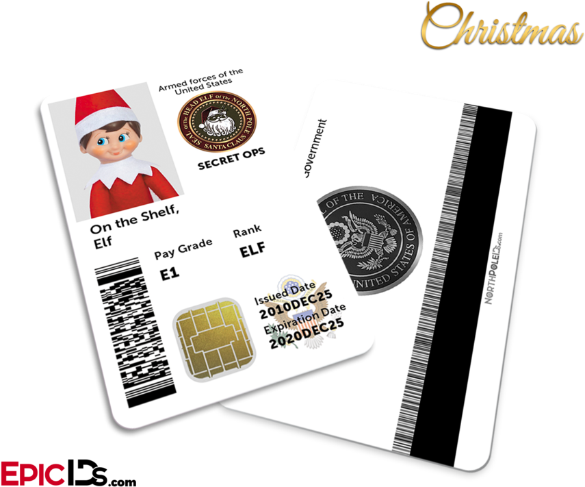 Secret Ops / Us Military Santa's Elf Id - Breakfast Club Inspired Andrew Clark Student Id (900x750), Png Download
