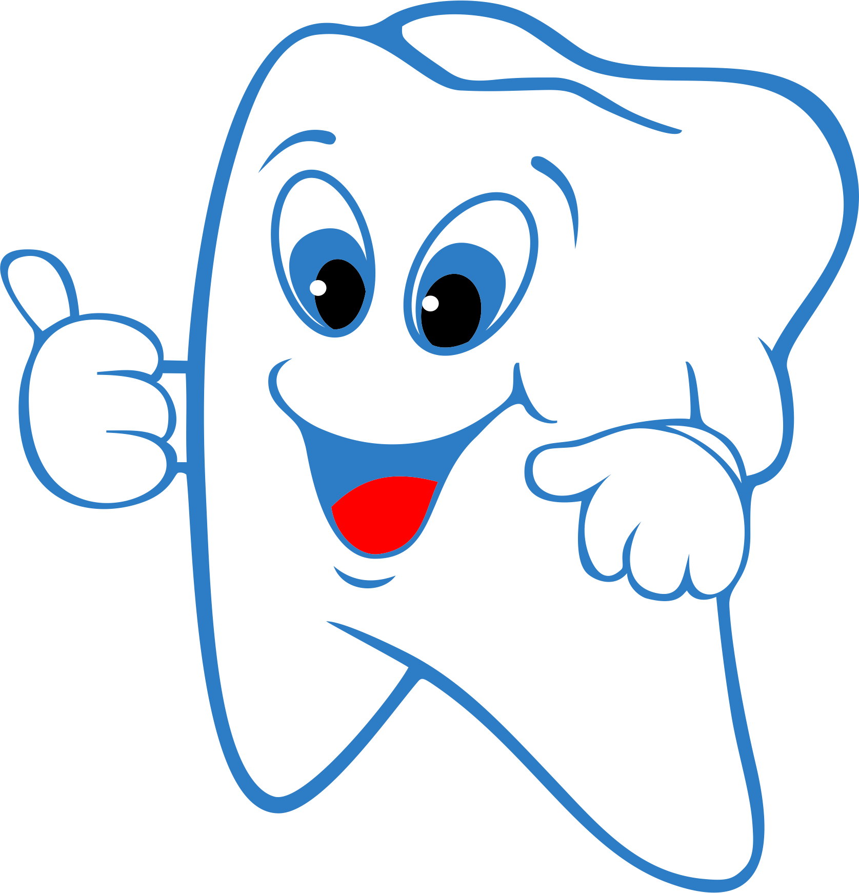 Tooth Clipart Molar Clipart - Mantener Una Buena Salud Bucodental (1675x1741), Png Download