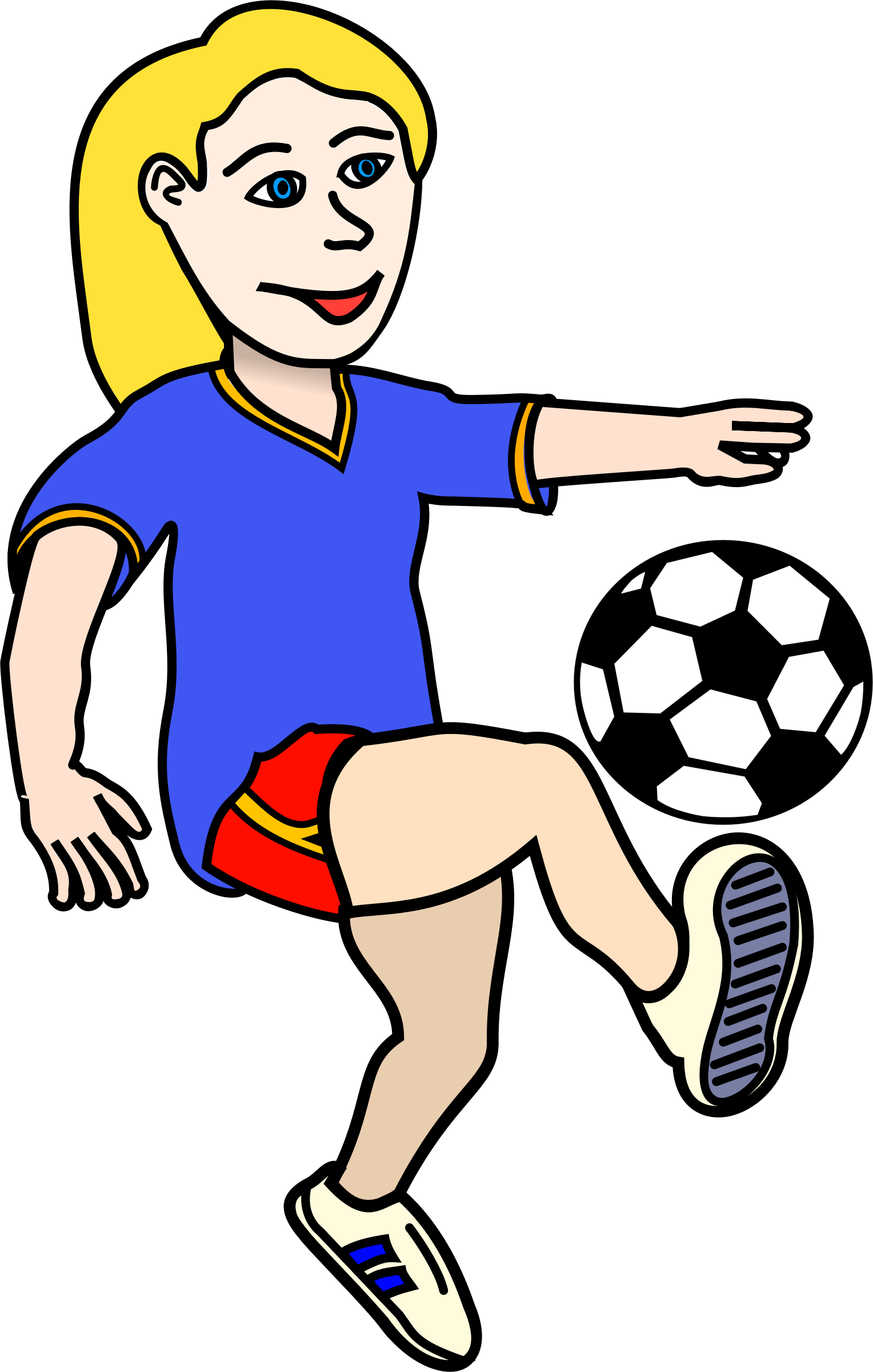 Snack Clipart Soccer - Play Soccer Clipart (1528x2400), Png Download