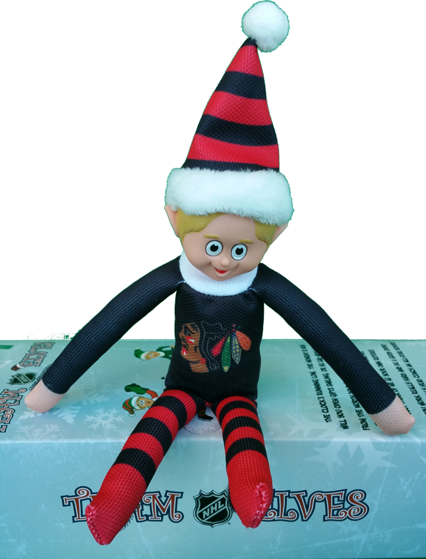 Chicago Blackhawks Team Elf - Chicago (366x480), Png Download