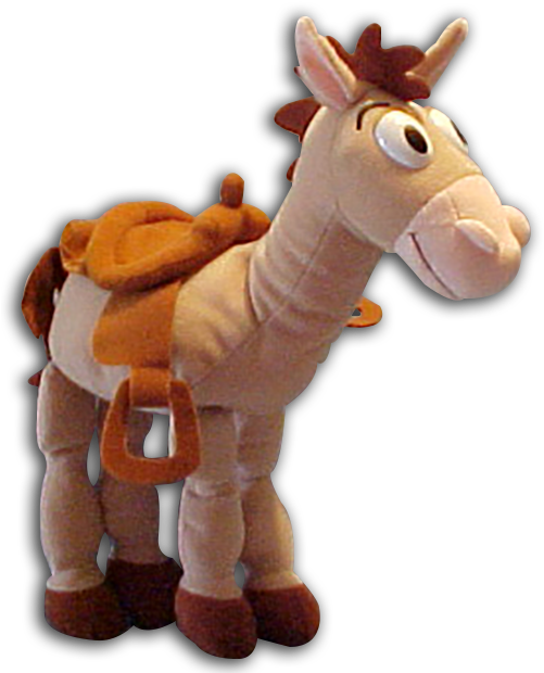 Download Bullseye Toy Story Horse Plush Toy Plush PNG Image with No Background