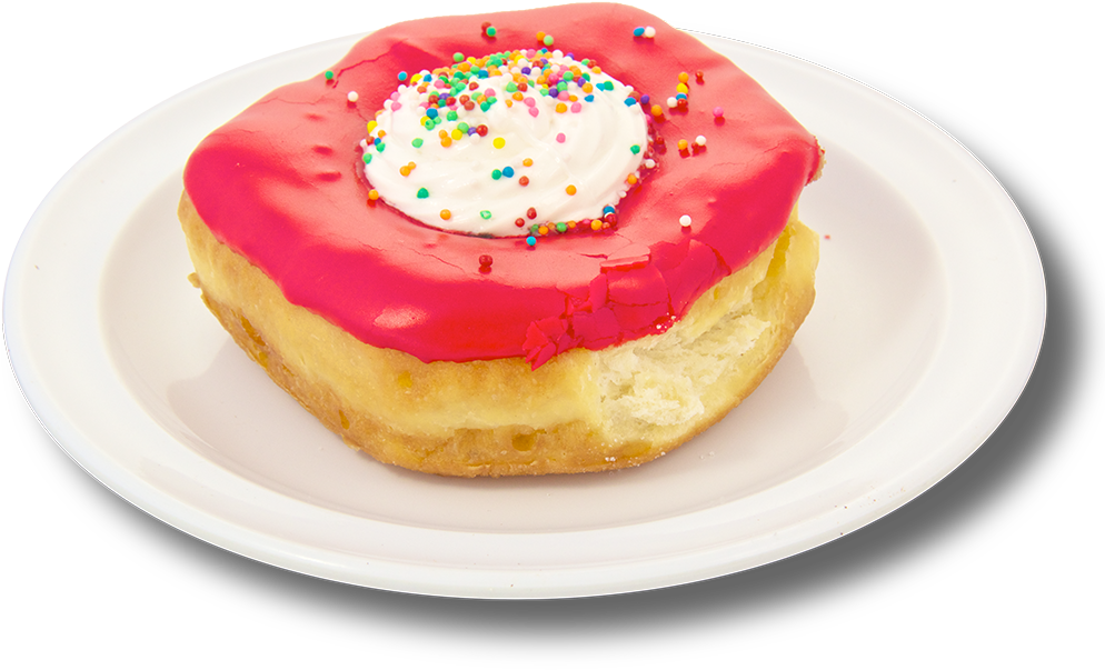 Bullseye Cherry - Shipley Do-nuts (1024x768), Png Download