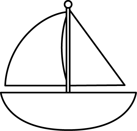 Png Image - White Sailboat Clipart (445x425), Png Download