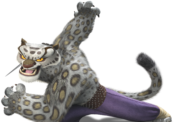 Snow Leopard From Kung Fu Panda Tai Lung Action Shot - Snow Leopard From Kung Fu Panda - Free