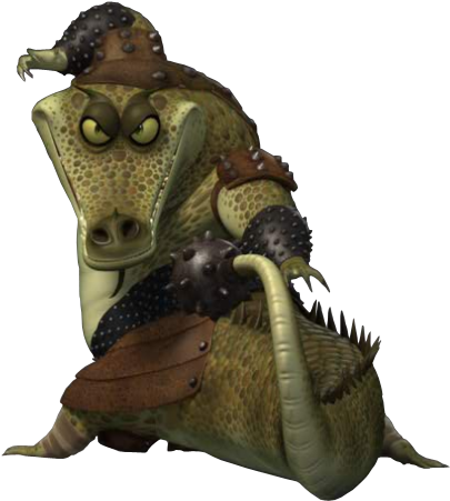 Master Croc - Crocodile Kung Fu Panda (415x465), Png Download