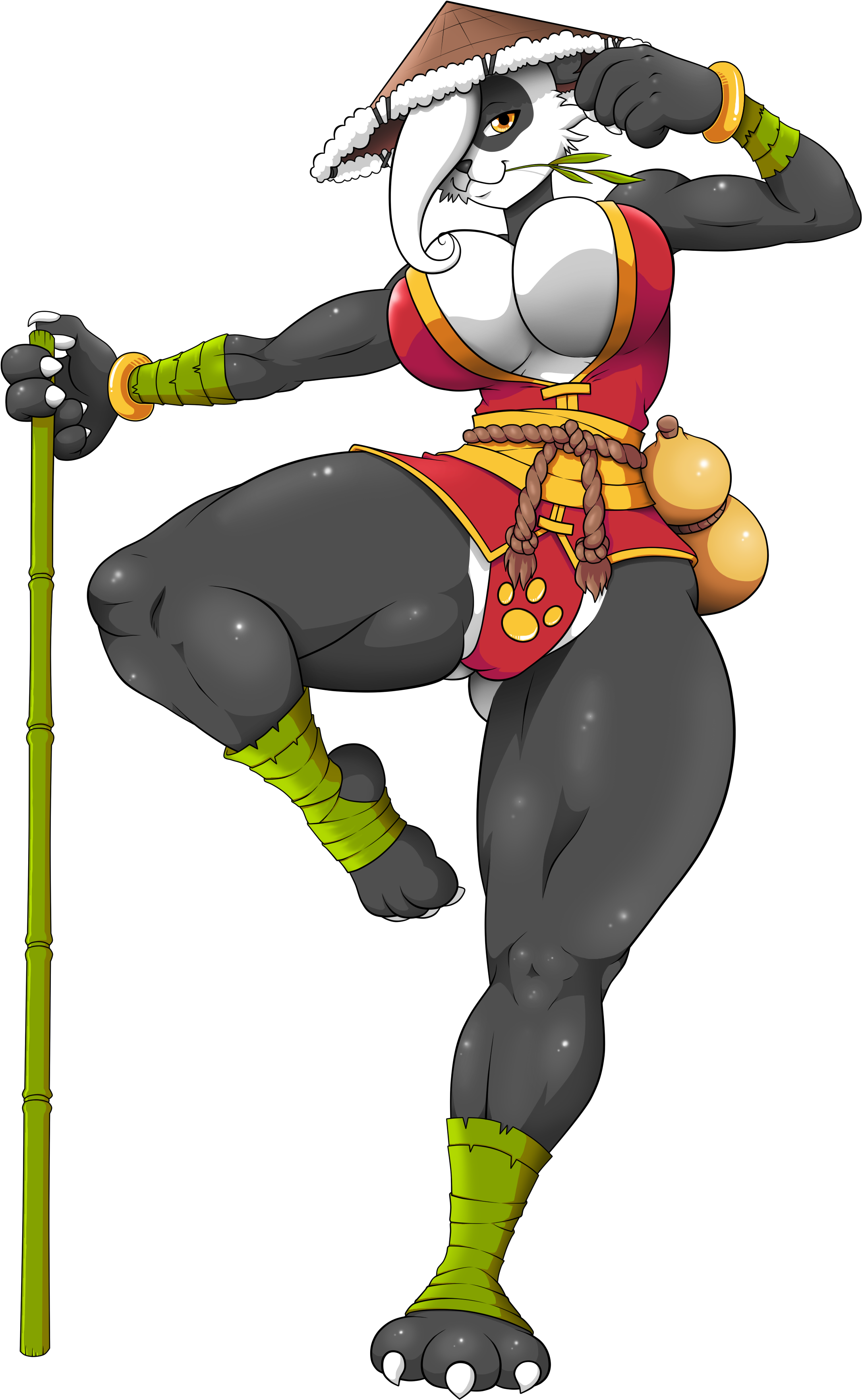 Drunken Kung Fu Panda Girl - Kung Fu Panda Furry (2354x3600), Png Download
