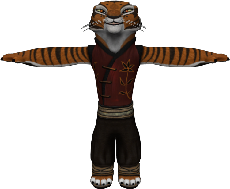 Download Zip Archive - Kung Fu Panda Tigress (750x650), Png Download