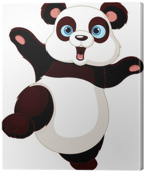Cute Panda Sticker Wall (400x400), Png Download