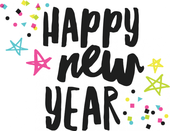 Fall 2016 Reveal Day - Happy New Year Simple (580x446), Png Download
