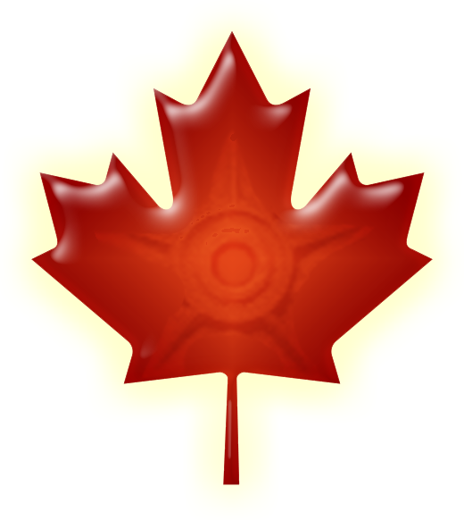 Red Wiki-maple Leaf - Canada Flag (520x582), Png Download