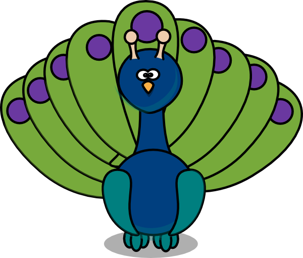 How To Set Use Peacock Clipart (600x510), Png Download