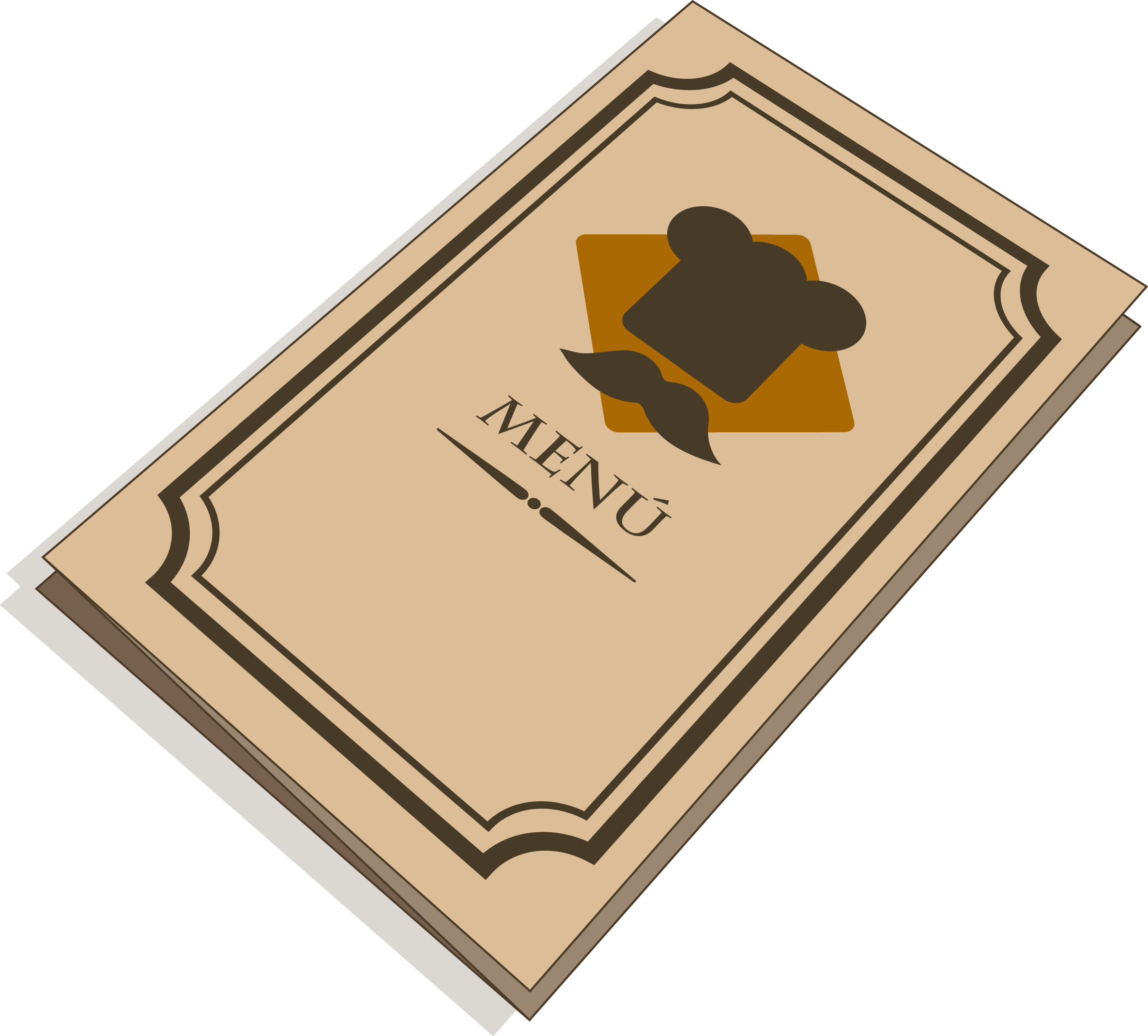 Carta Menú Cerrada - Carta De Menu Png (2371x2140), Png Download