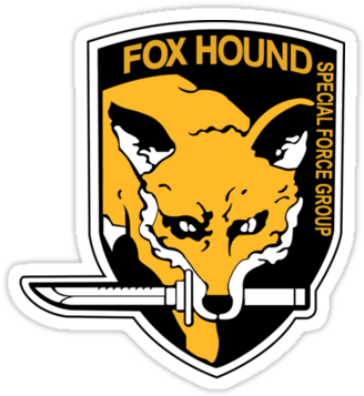 Metal Gear Alert Png - Metal Gear Solid Foxhound Logo (375x360), Png Download