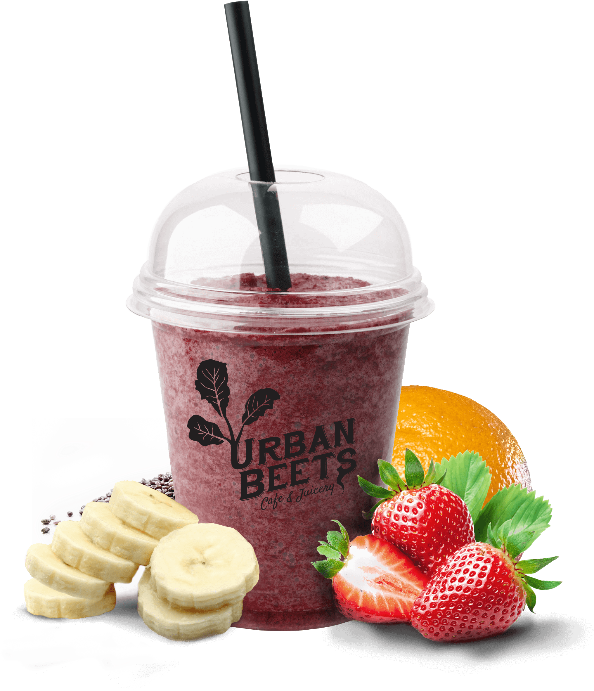 ‍‍‍banana - Urban Beets Cafe & Juicery (2130x2405), Png Download