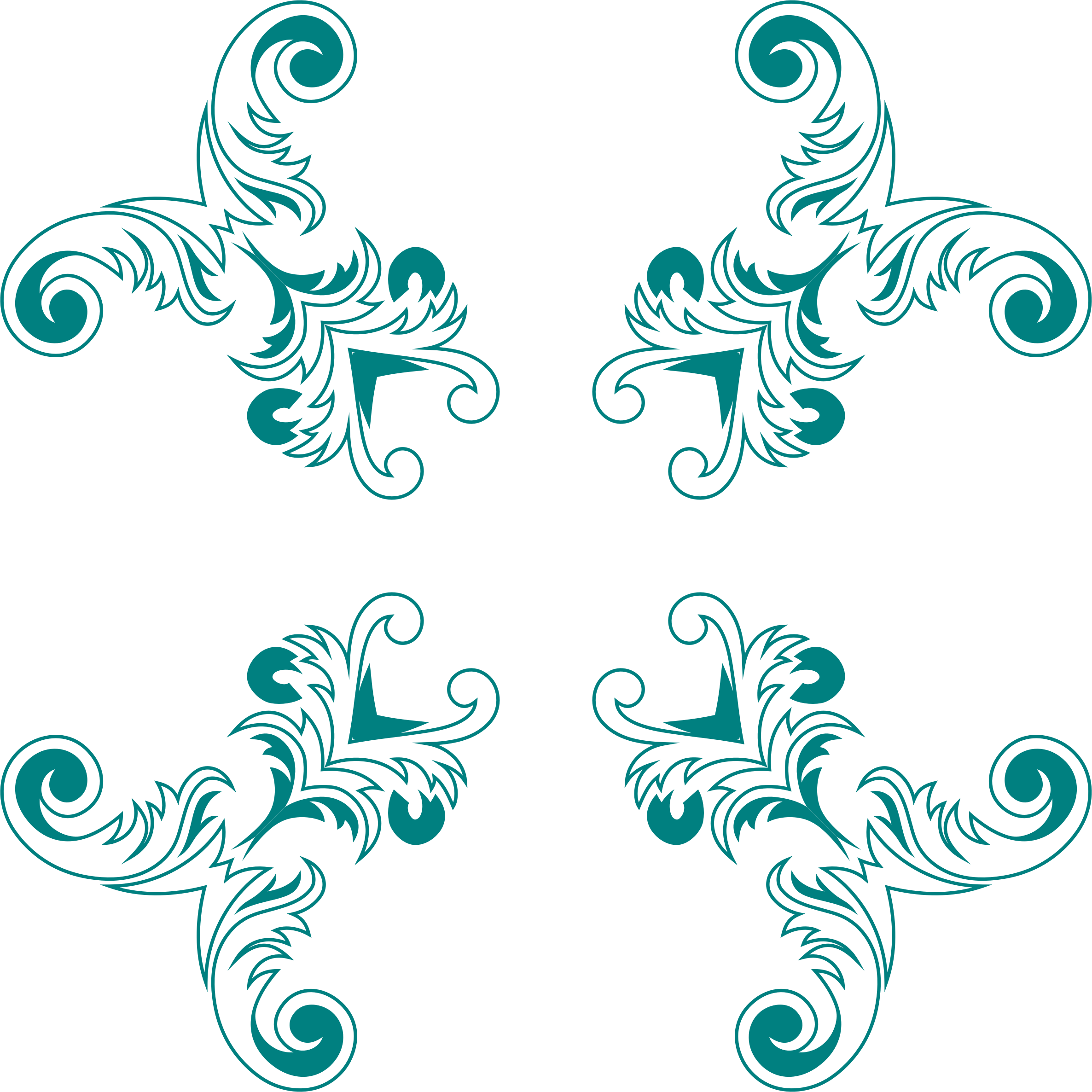 Clipart Vintage Floral Style Design 7 ~ Clipgoo Image - Vintage Clip Art Design Png (2372x2372), Png Download