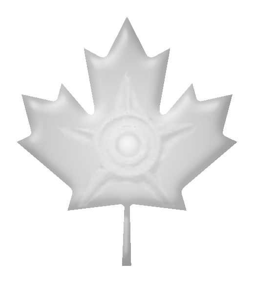 Silver Wiki-maple Leaf - Light (520x582), Png Download