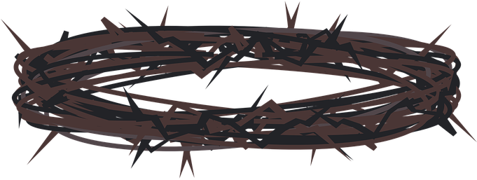 Graphic, Lent, Holy Week - Coroa De Espinhos Desenho Png (680x340), Png Download