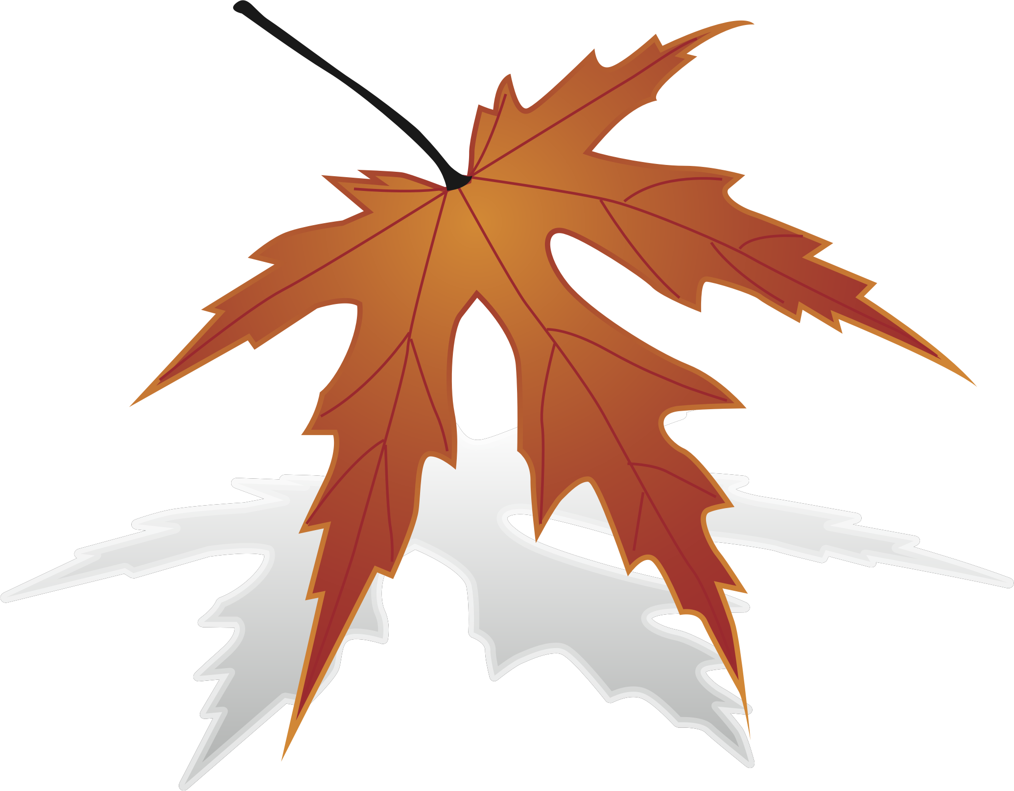 Maple Leaf Clipart Big Leaf - Maple (2071x1616), Png Download