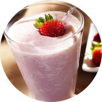 Strawberry-milkshake - Batida De Morango (350x350), Png Download