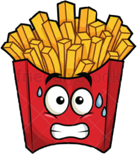 Clipart French Fries (480x538), Png Download