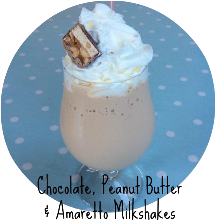 Chocolate Peanut Hottie And Amaretto Milkshake - Chocolate (520x470), Png Download
