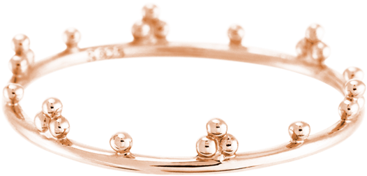 Trio Dot Ring Image - Gold (939x1024), Png Download