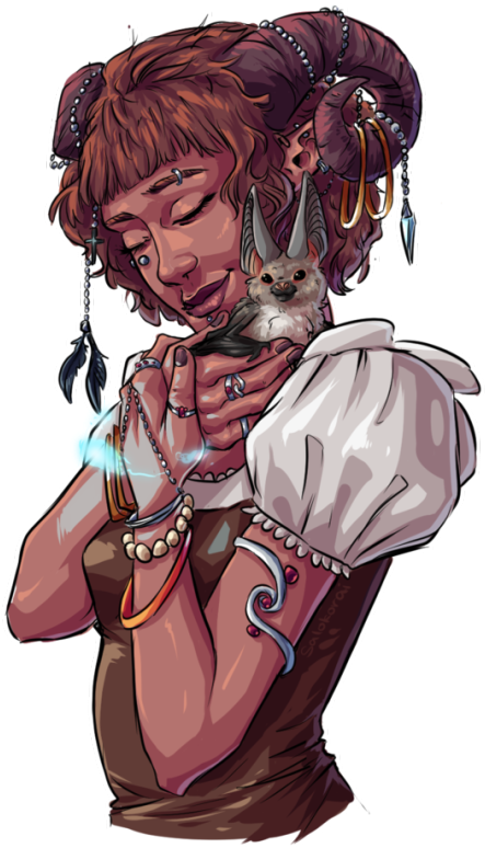 Another Commission - Bat Dnd (510x810), Png Download