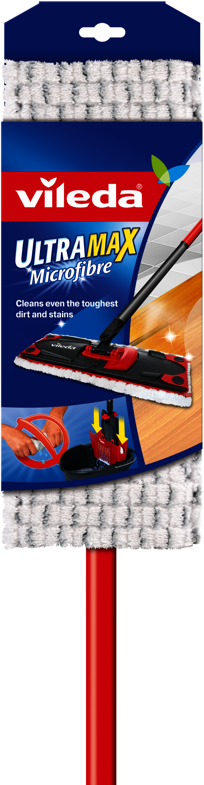 Ultramax Mop Head Press Enter To Zoom In And Out - Vileda Ultramax Microfibre Flat Mop (960x2642), Png Download