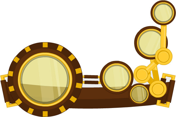 Pushed Up Multi Lens Goggles - Multi Lens Goggles (723x498), Png Download