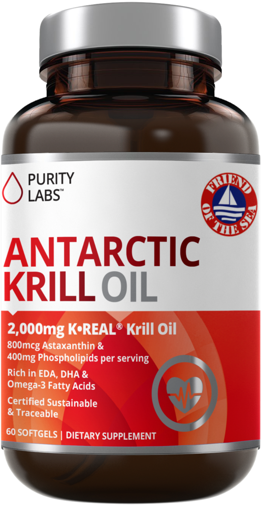 Krill Oil Supplement, Krill Oil Softgels, Pure Antarctic - Omega Fish Oil (1024x1024), Png Download