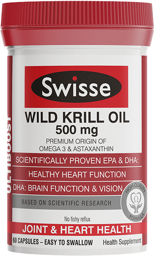 Swisse Ultiboost Wild Krill Oil 500mg Supplement - Health Swisse High Strength Cranberry , 30 Capsules (1200x1200), Png Download