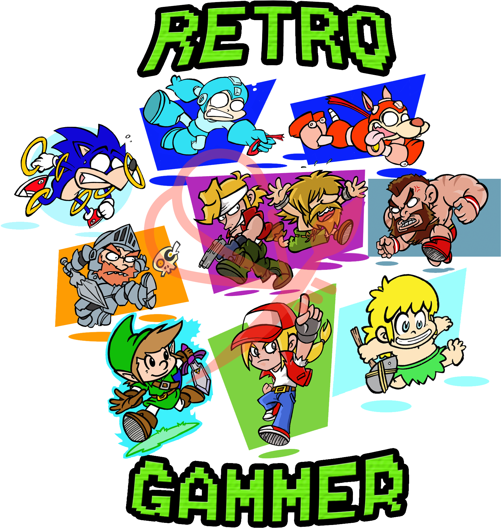 Parodia Kawai Retro Gammer, Videojuegos, Arcades, Nostalgia, - Video Game (1875x1875), Png Download