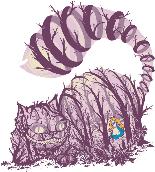 Limited Edition Cheap Daily T Shirts - Absolom In Alice In Wonderland (500x741), Png Download
