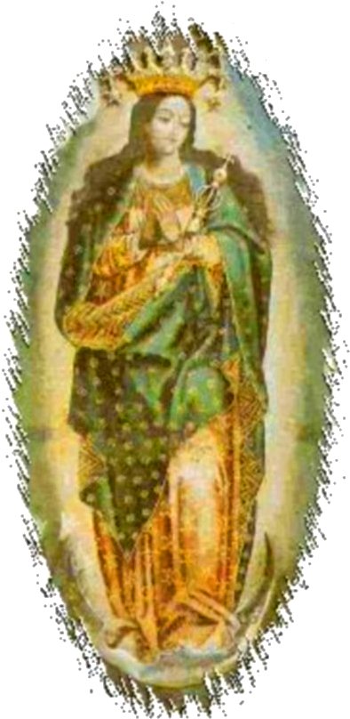 Oh Madre Querida Bajo Sexto Png Oh Madre Querida Bajo - Virgen Del Milagro De Tunja (400x860), Png Download