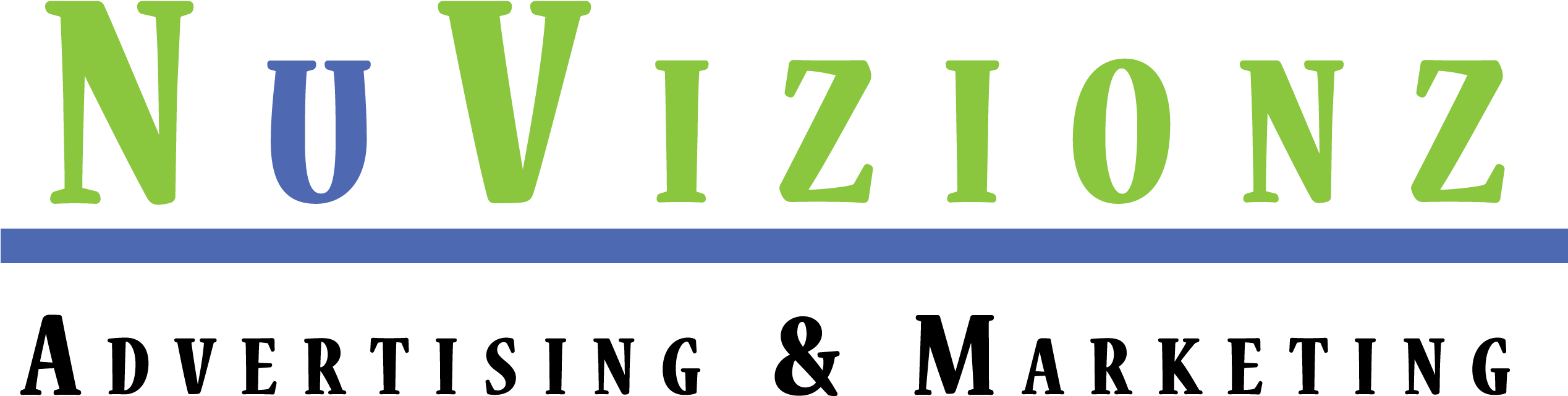 Nuvizionz Advertising & Marketing - Advertising (2833x885), Png Download