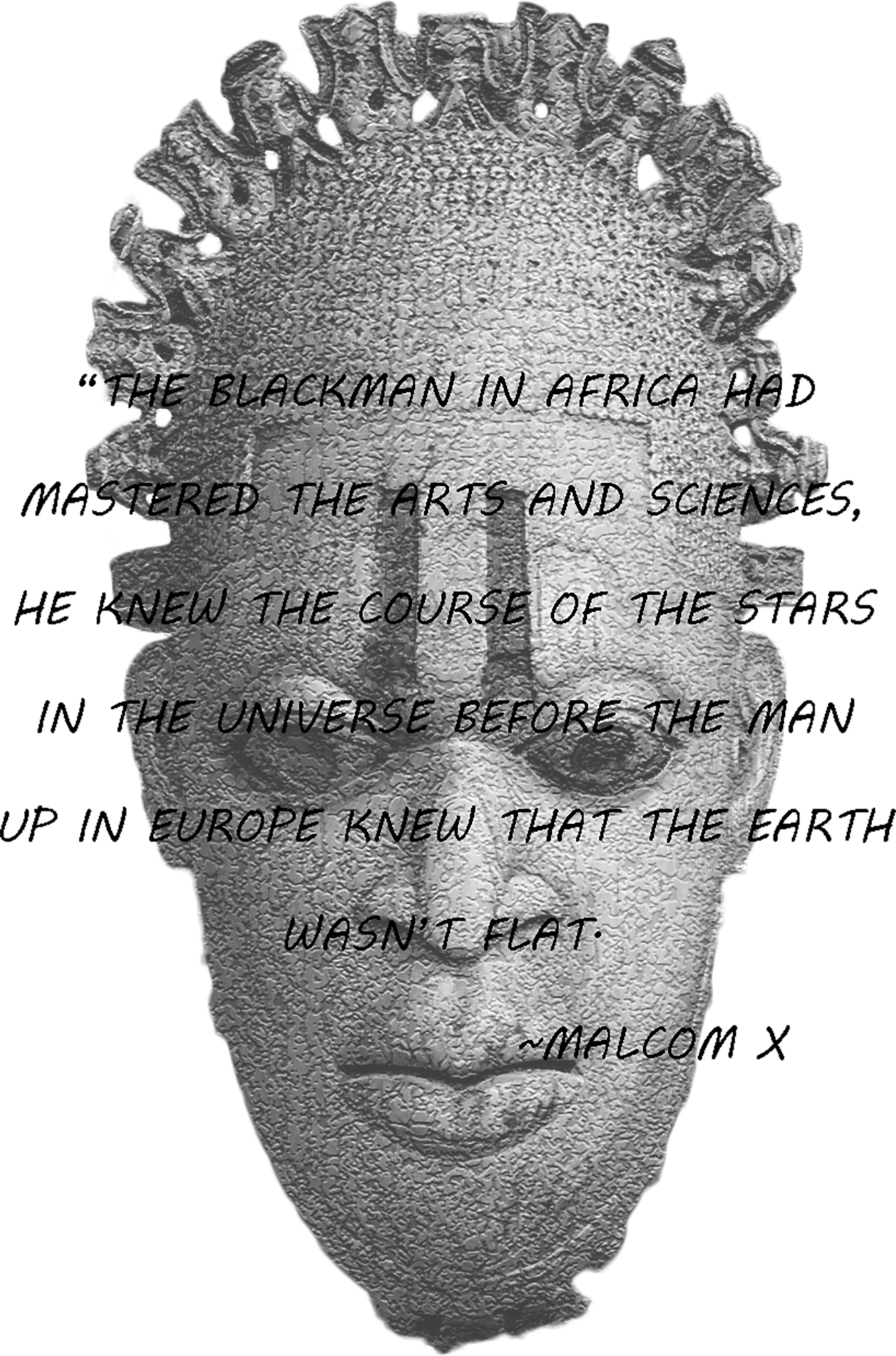 African Inspired Malcolm X Quote Shirt (1354x2048), Png Download