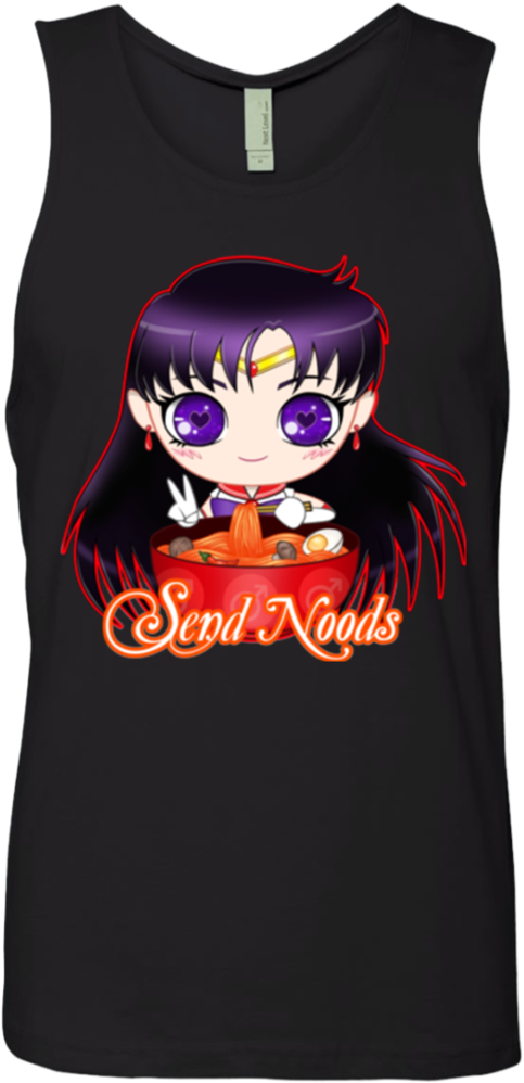 Sailor Mars Send Noods Next Level Men's Tank - Active Tank (1024x1024), Png Download