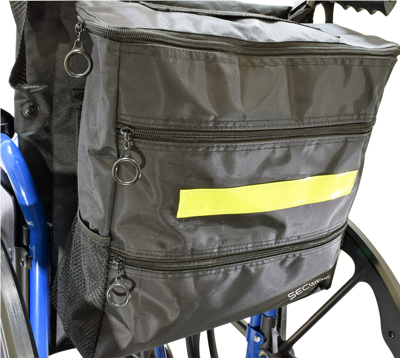 Secure® Wheelchair Backpack In Black - Pembrook Wheelchair Backpack Bag Black (800x800), Png Download